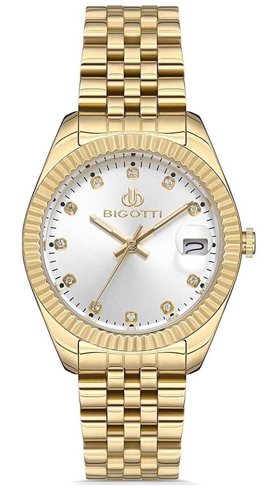 Bigotti BG.1.10240.3 Altın Çelik Kordon Analog Erkek Kol Saati