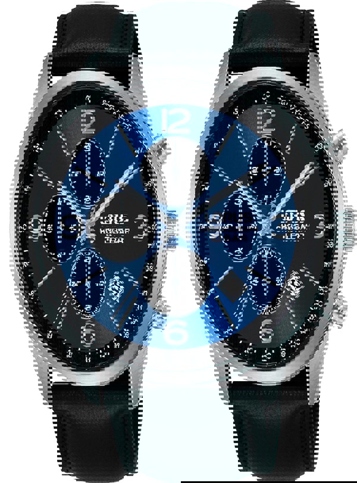 Lorus RM319HX9 Takvimli 42 mm Siyah Deri Kordon Analog Erkek Kol Saati