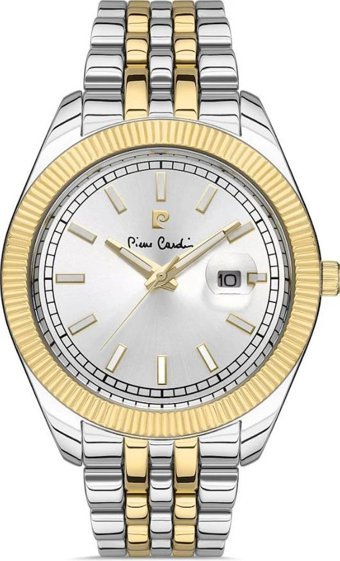 Pierre Cardin 800701F08 Takvimli 44 mm Altın-Çelik Kordon Analog Kol Saati