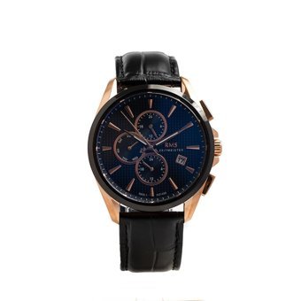 Romanson RMS.1.AG1499.08 Takvimli 42 mm Siyah Deri Kordon Analog Erkek Kol Saati