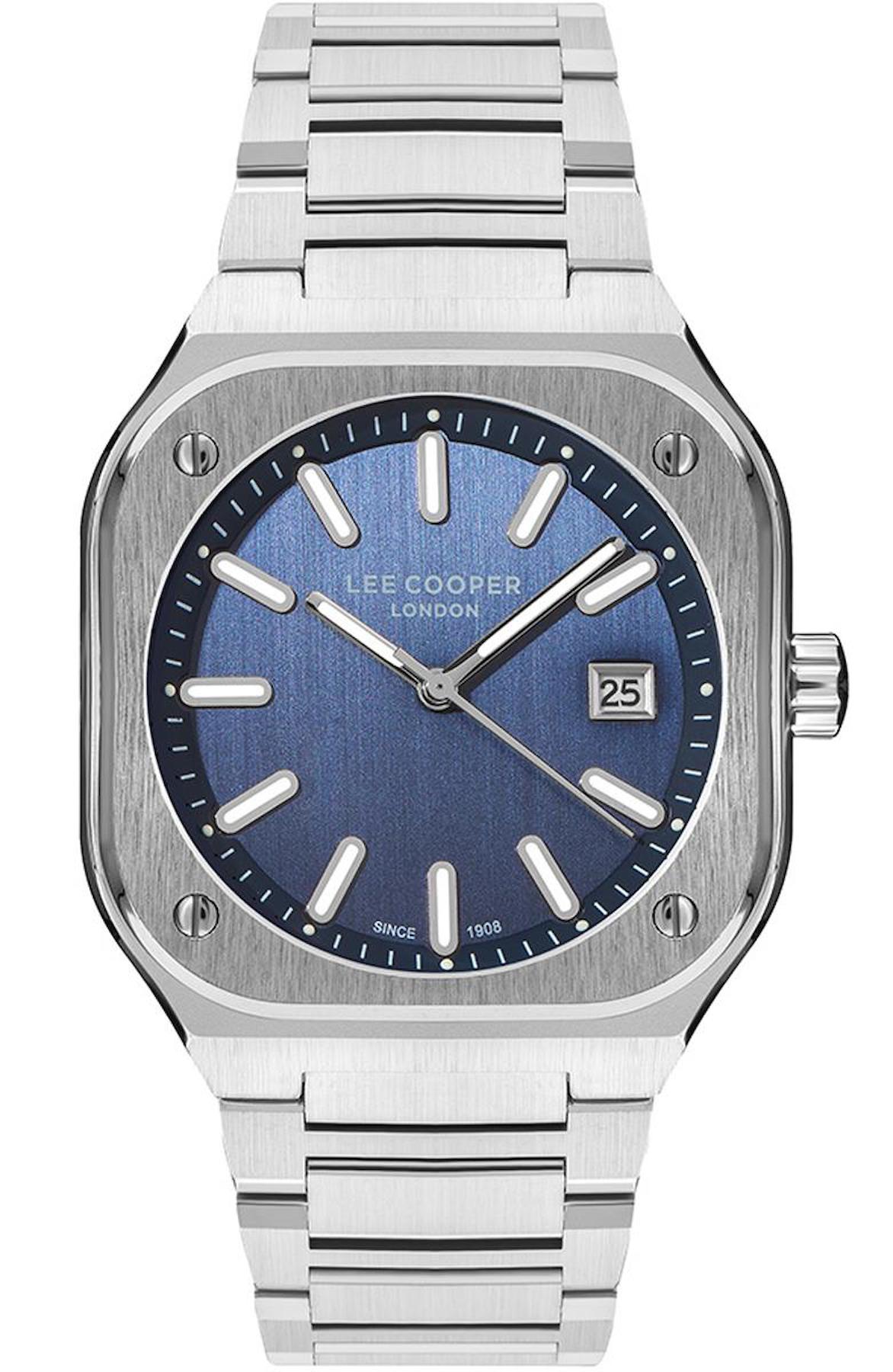 Lee Cooper LC07616.390 Takvimli Metal Kordon Analog Erkek Kol Saati
