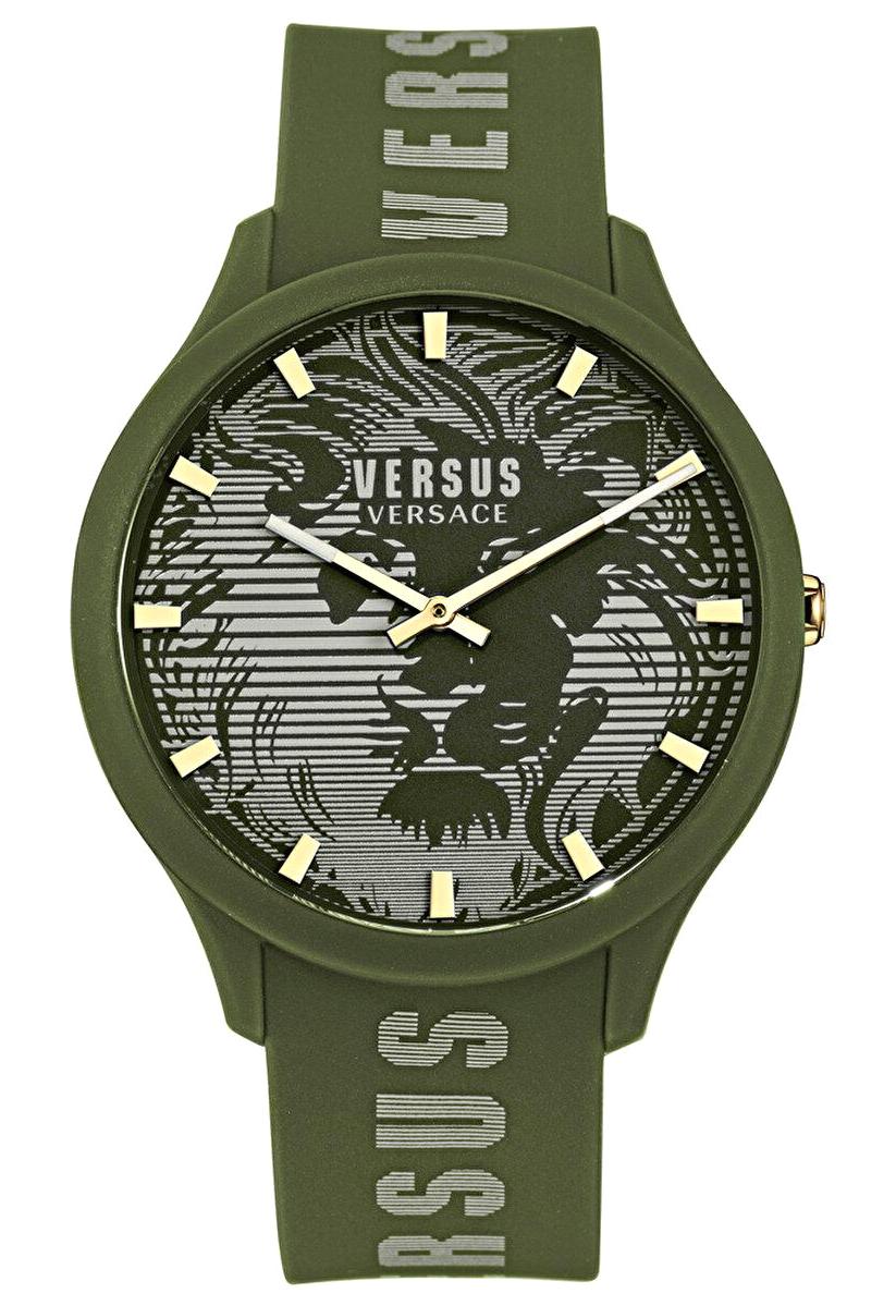 Versace VRSS-VSP1O0321 44 mm Yeşil Silikon Kordon Analog Erkek Kol Saati