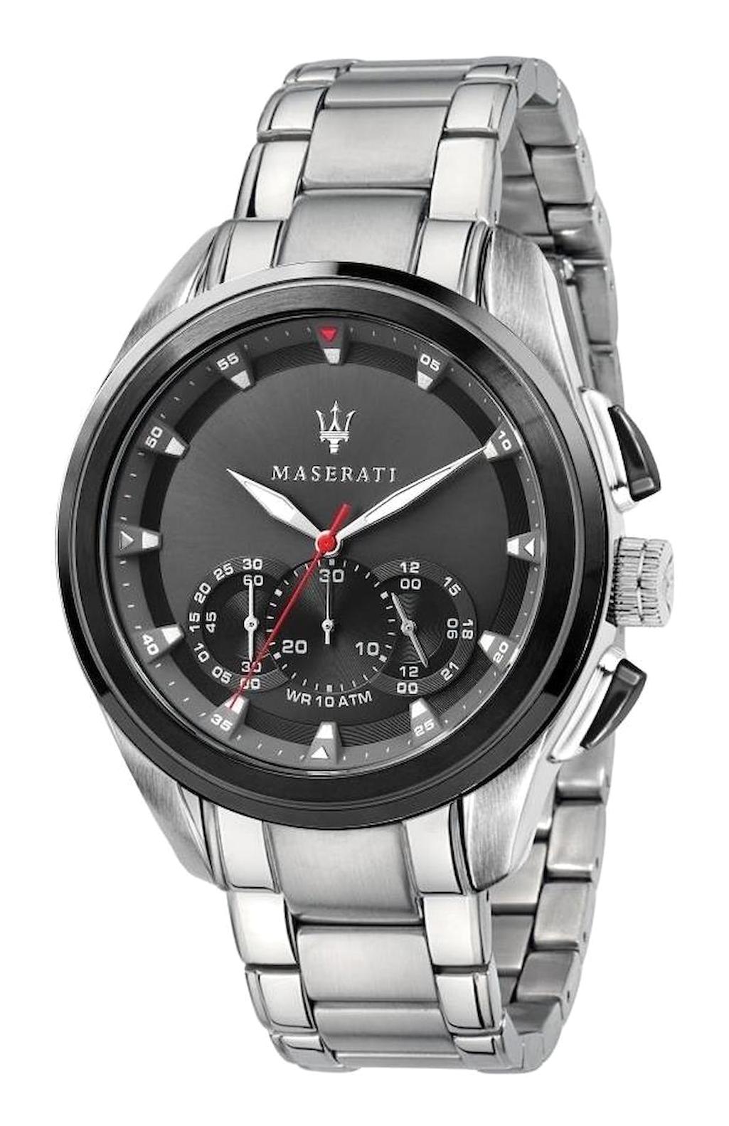 Maserati R8873612015 Takvimli 45 mm Çelik Kordon Analog Erkek Kol Saati