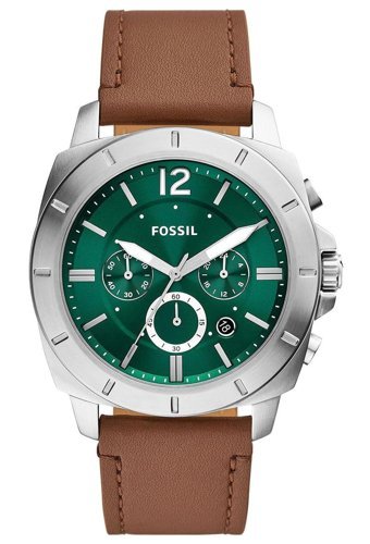 Fossil FBQ2821 Takvimli 45 mm Kahverengi Deri Kordon Analog Erkek Kol Saati