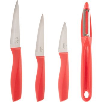 Karaca Red Peel 4 Parça Bıçak Seti