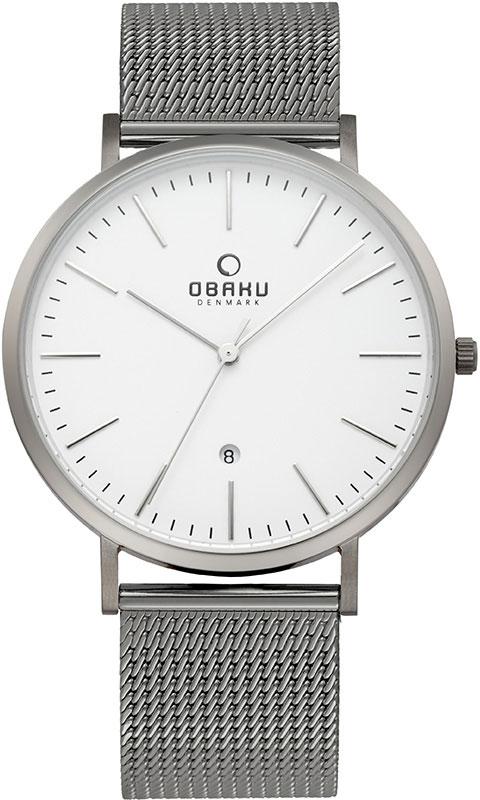 Obaku Denmark V215GDTIMJ Takvimli 41 mm Çelik Kordon Analog Kol Saati