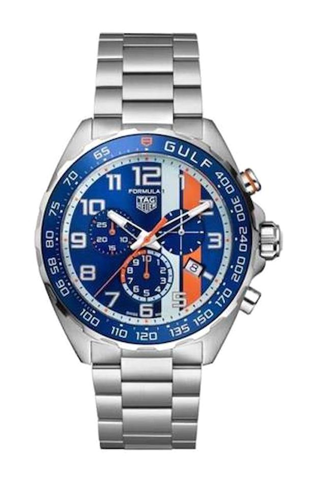 Tag Heuer FORMULA 1 X GULF CAZ101AT.BA0842 Takvimli 44 mm Çelik Kordon Analog Kol Saati