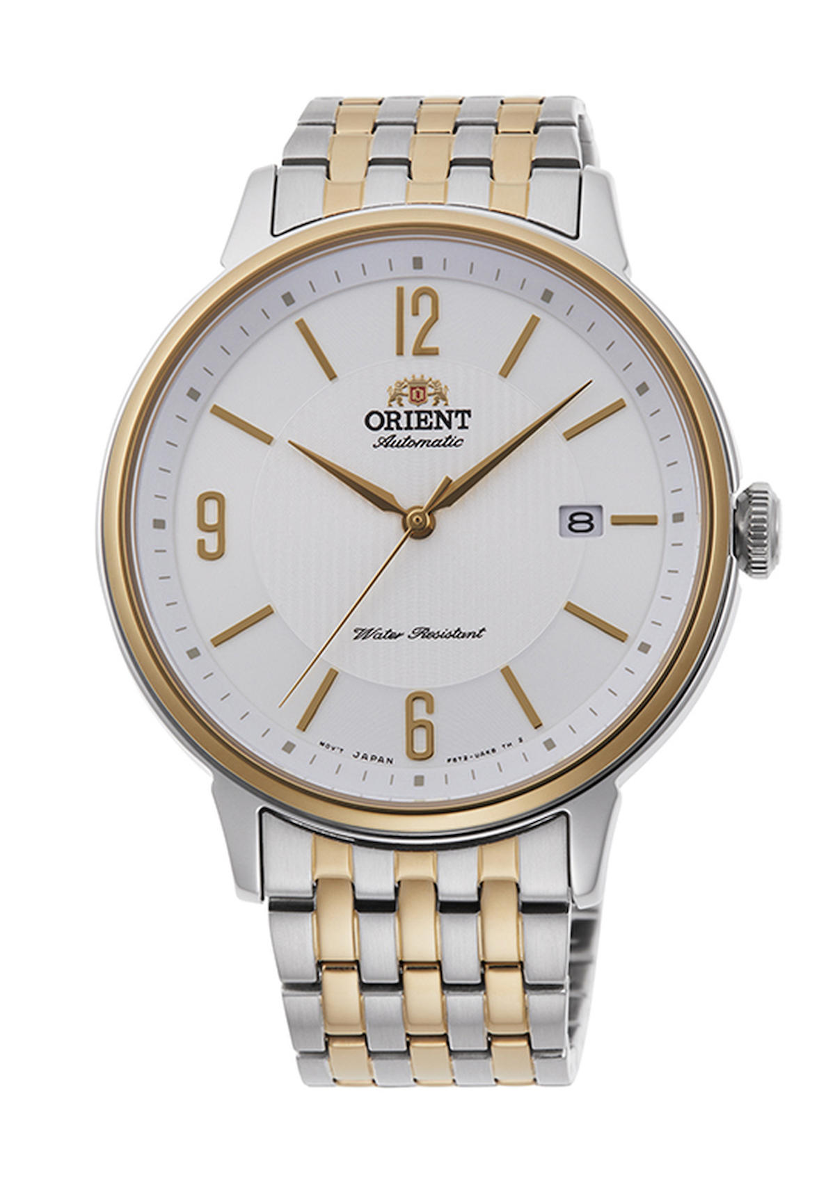 Orient RA-AC0J07S10B Takvimli 42 mm Altın-Çelik Kordon Analog Erkek Kol Saati
