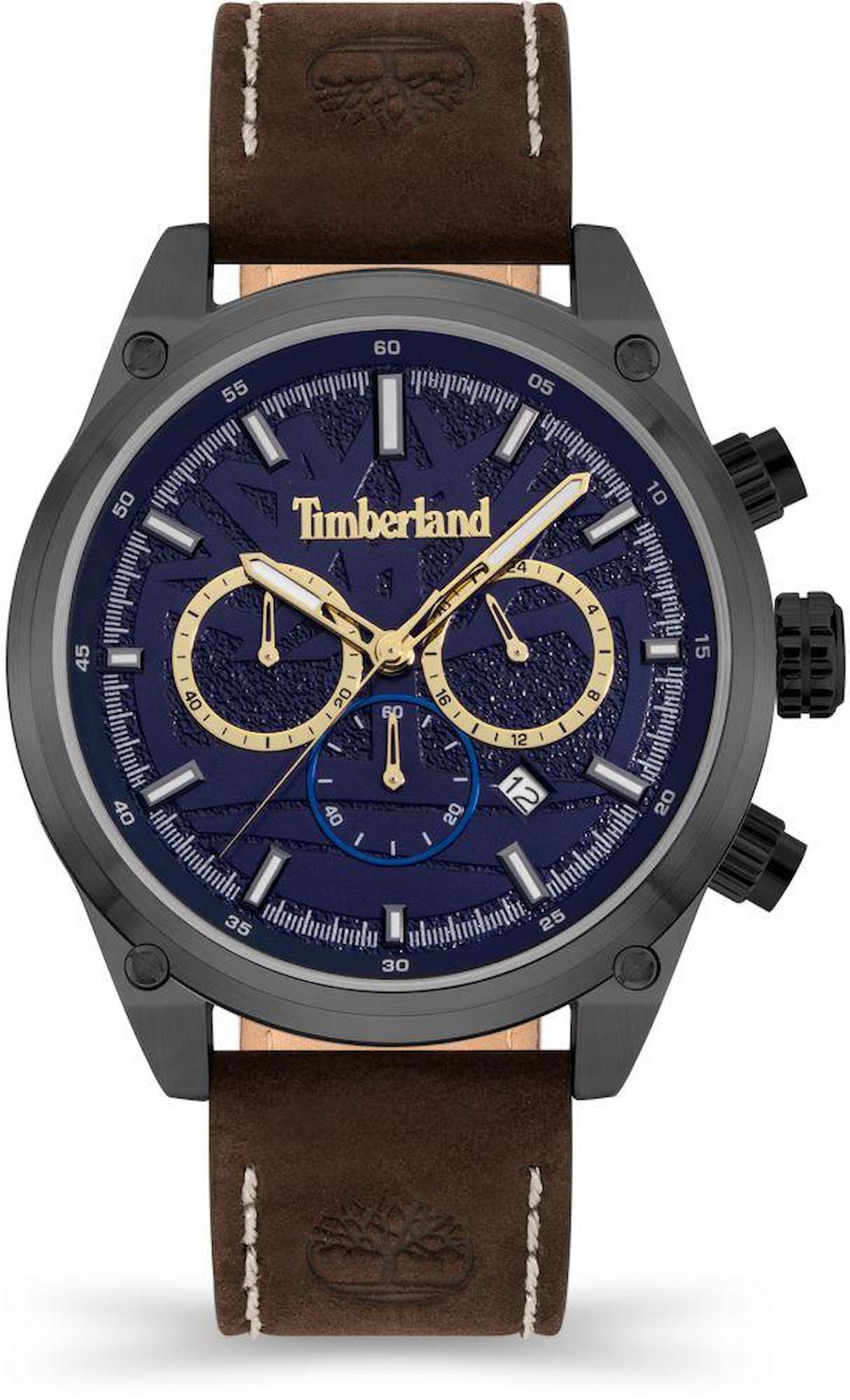 Timberland TDWGC9000801 Pusulalı 44 mm Kahverengi Deri Kordon Analog Erkek Kol Saati