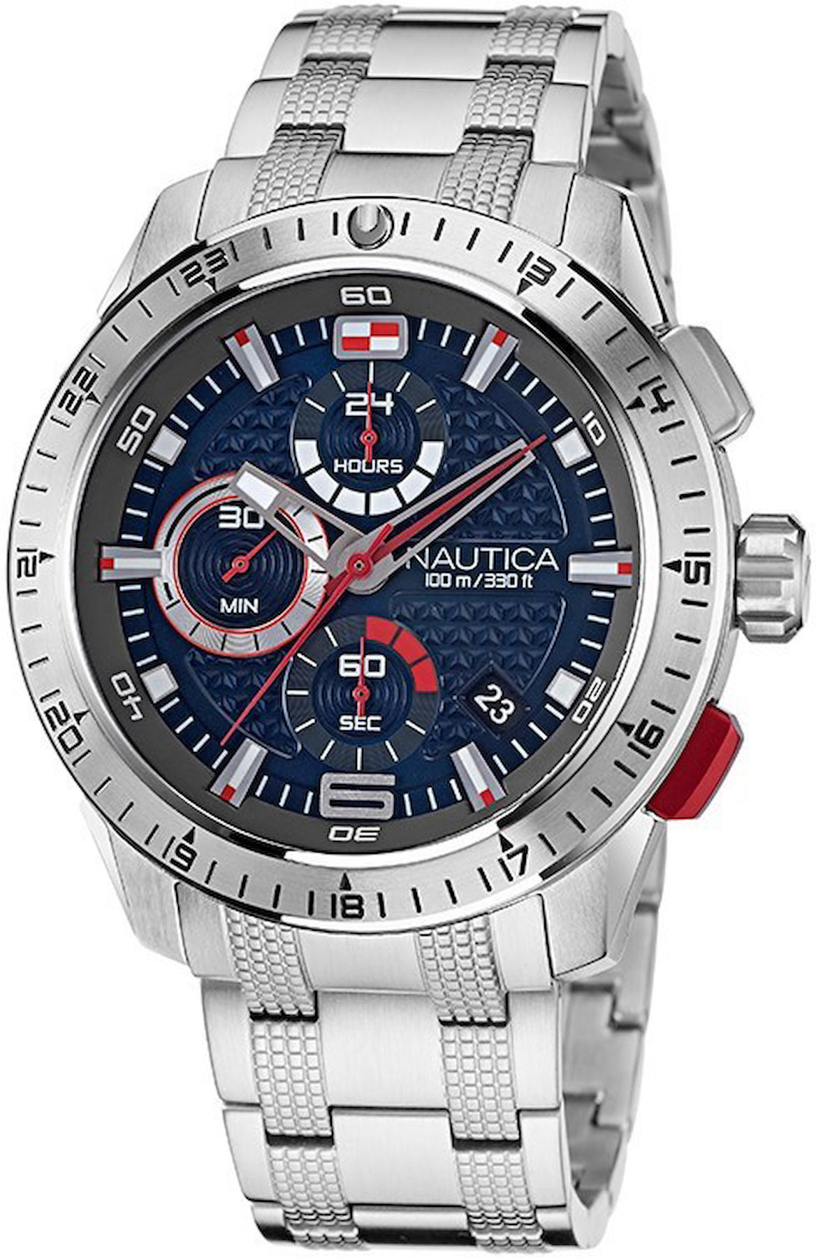 Nautica NAPNSF112 Takvimli 42 mm Çelik Kordon Analog Kol Saati