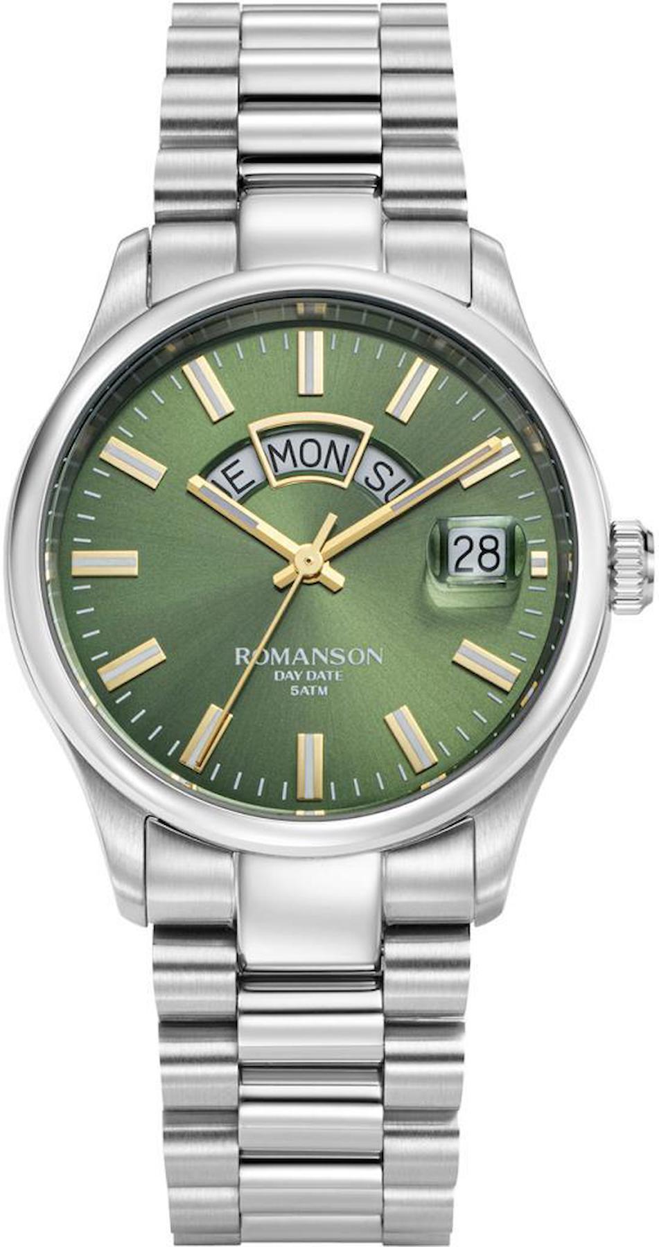 Romanson TMFM3BF007WWAD1G Takvimli 38 mm Rose Gold Çelik Kordon Analog Kol Saati