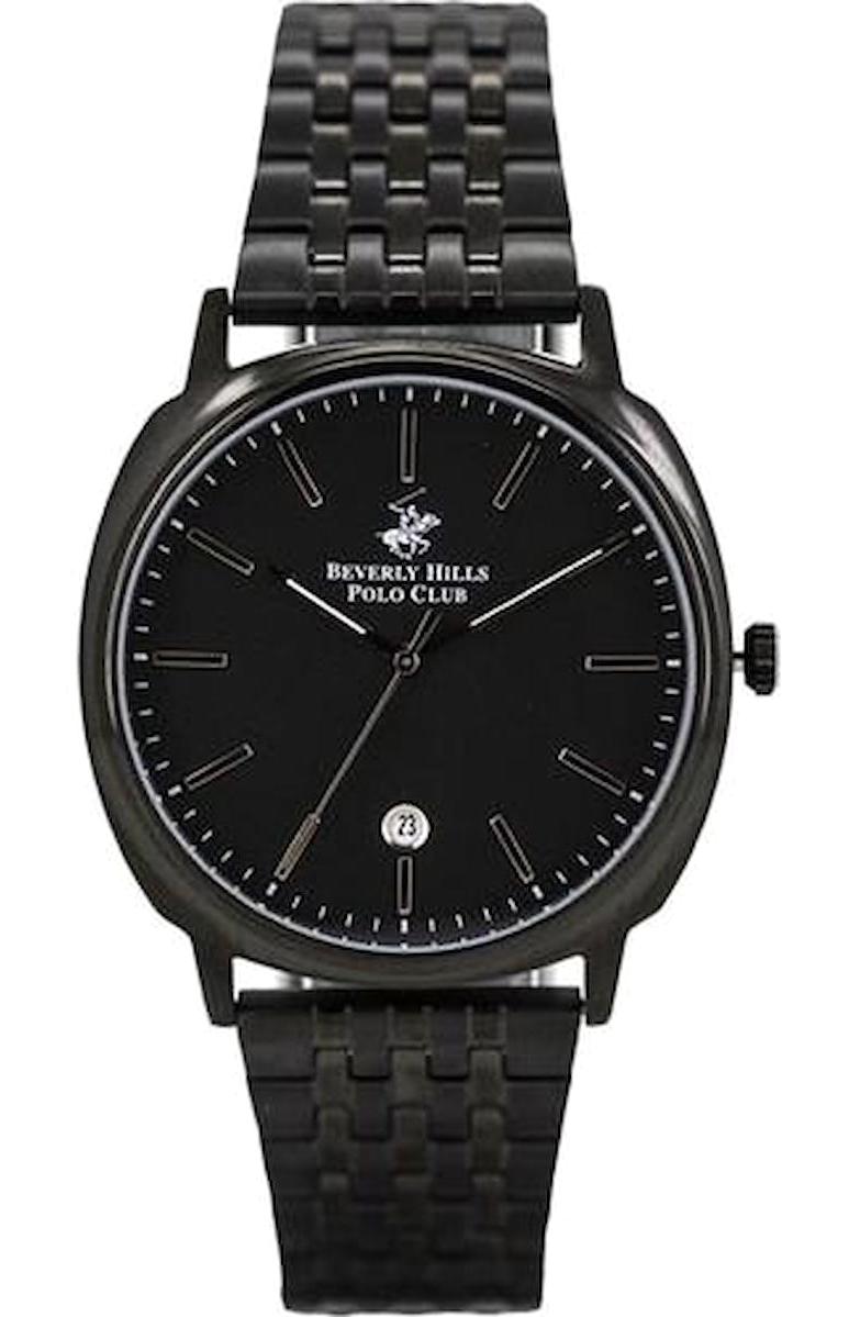 Beverly Hills Polo Club BP3021X650 Takvimli 38 mm Siyah Plastik Kordon Analog Erkek Kol Saati