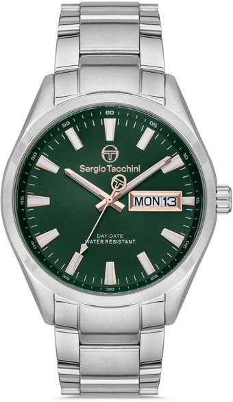 Sergio Tacchini ST.1.10191.1 Takvimli 42 mm Çelik Kordon Analog Kol Saati