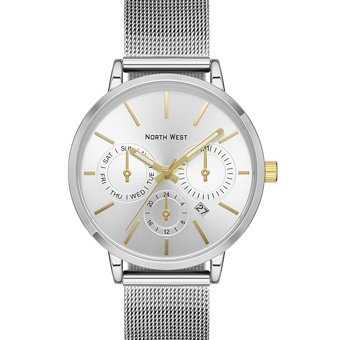 Northwest NW-2113-D Takvimli 41 mm Çelik Kordon Analog Kol Saati