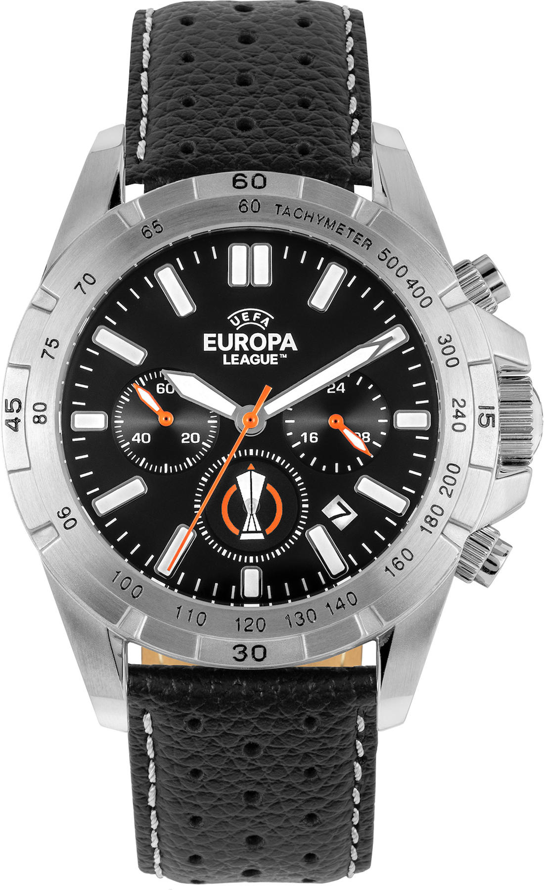 Jacques Lemans EL-101A Pusulalı Takvimli 44 mm Siyah Deri Kordon Analog Kol Saati