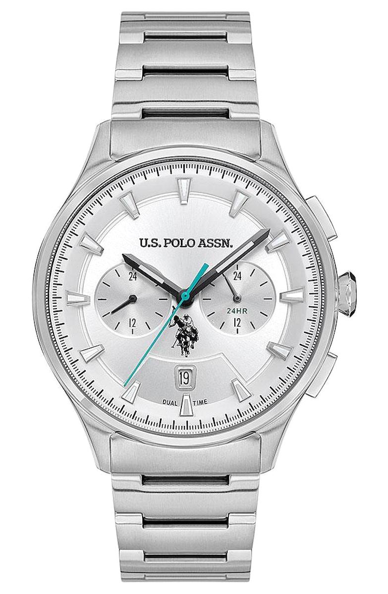 U.S. Polo Assn USPA1080-02 Takvimli 44 mm Çelik Kordon Analog Erkek Kol Saati