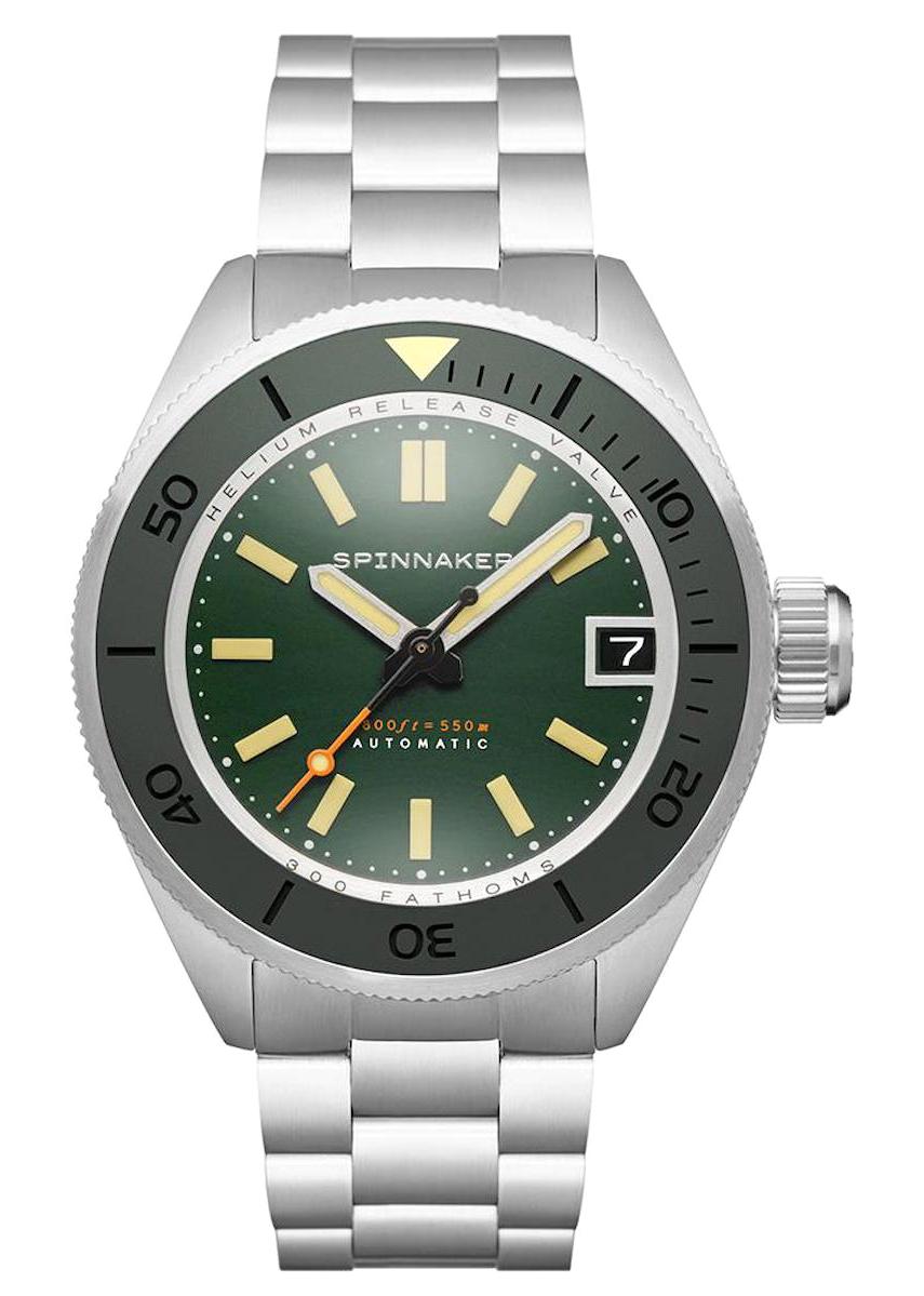 Spinnaker SP-5098-11 Takvimli 44 mm Gri Silikon Kordon Analog Erkek Kol Saati
