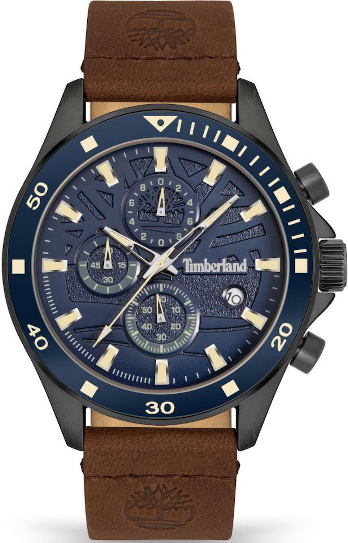 Timberland TDWGC9001402 44 mm Gri-Rose Gold Deri Kordon Analog Kol Saati