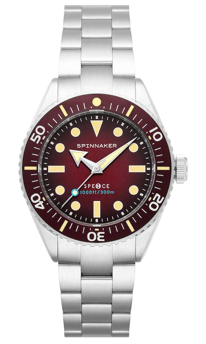 Spinnaker SP-5097-55 44 mm Gri Silikon Kordon Analog Erkek Kol Saati