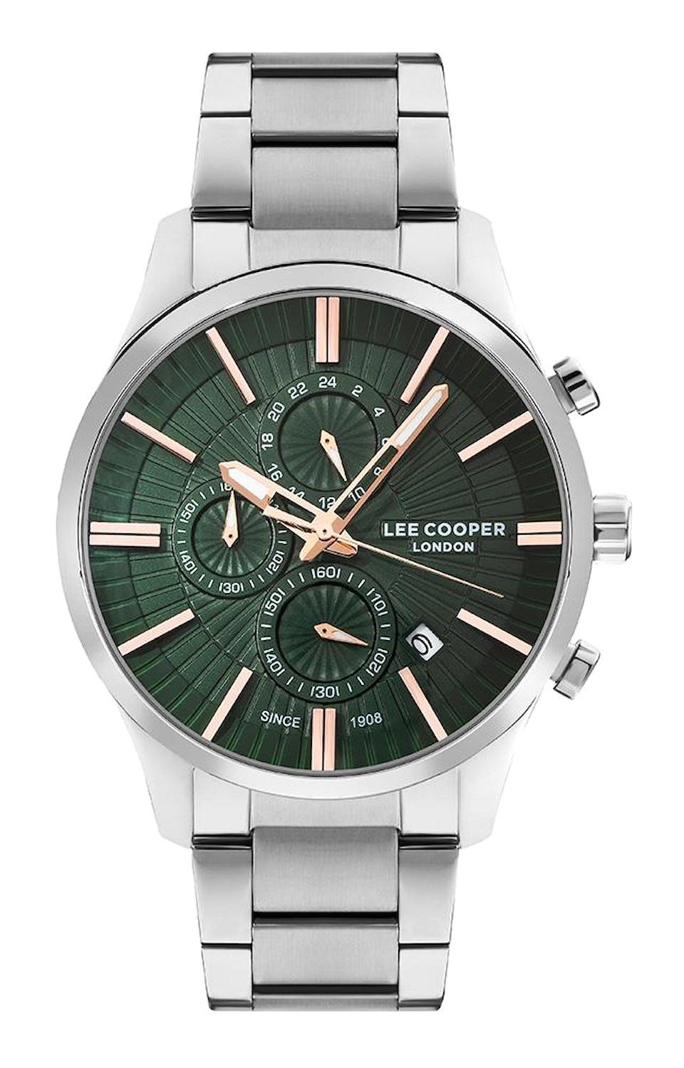 Lee Cooper LC07615.370NM Takvimli 45 mm Çelik Kordon Analog Erkek Kol Saati