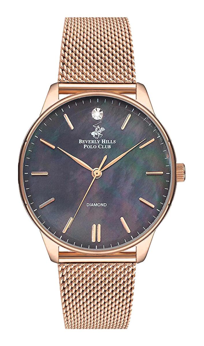 Beverly Hills Polo Club BP3231X450 Bronz Plastik Kordon Analog Kadın Kol Saati
