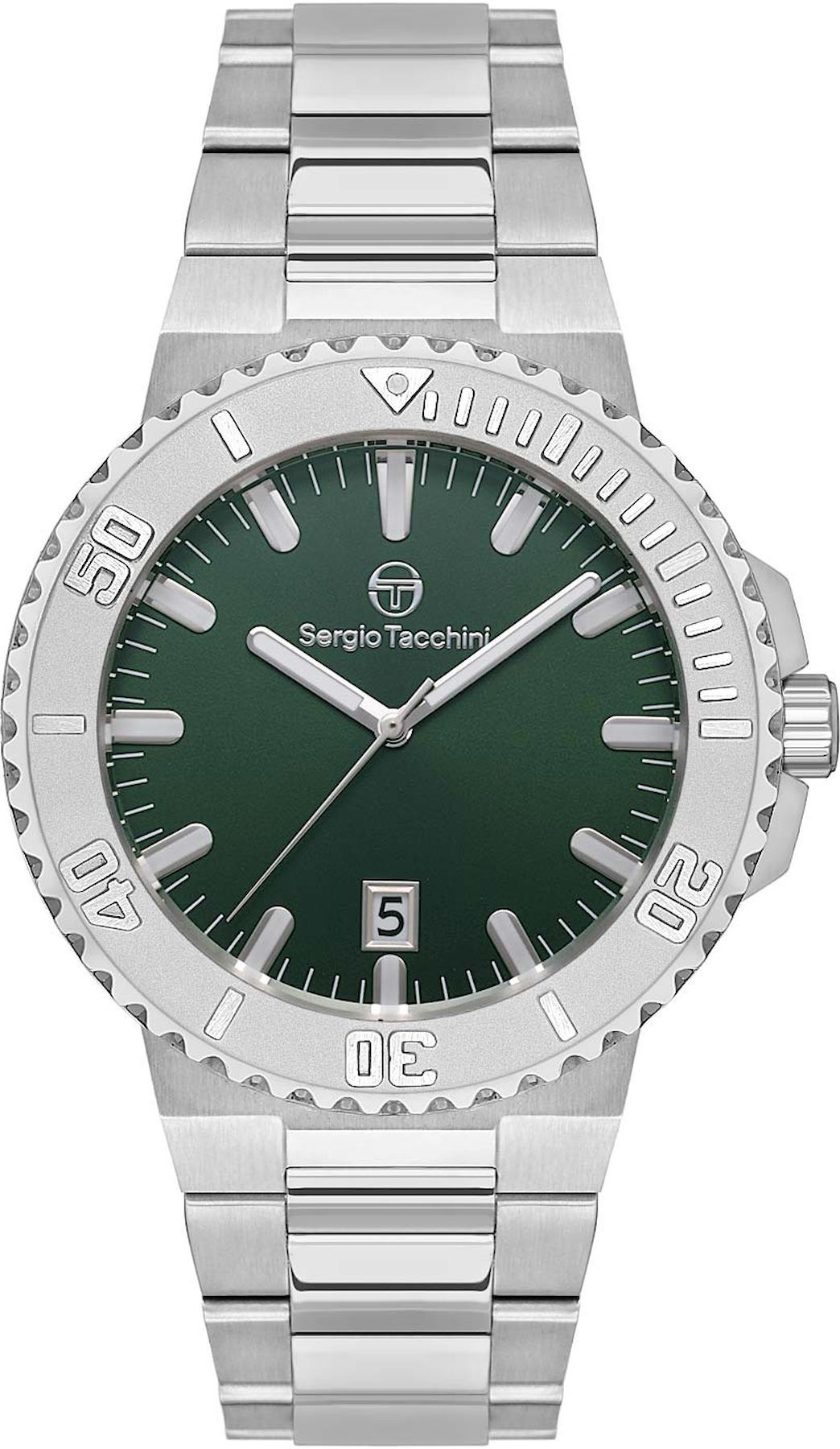Sergio Tacchini ST.1.10415.2 Takvimli 43 mm Çelik Kordon Analog Kol Saati