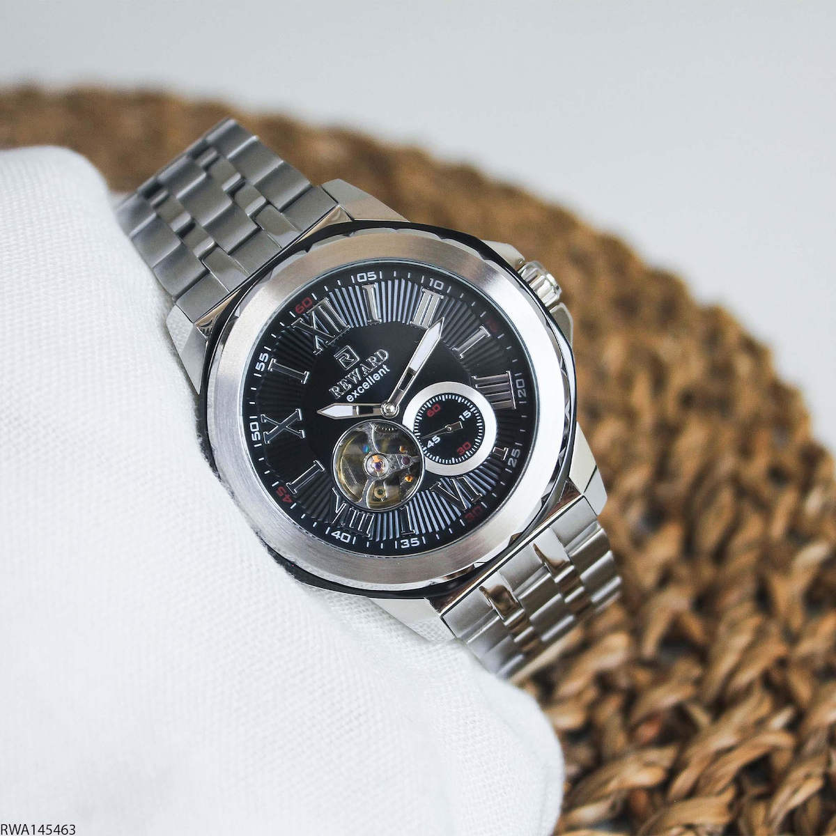Reward RWA145463 44 mm Çelik Kordon Analog Erkek Kol Saati