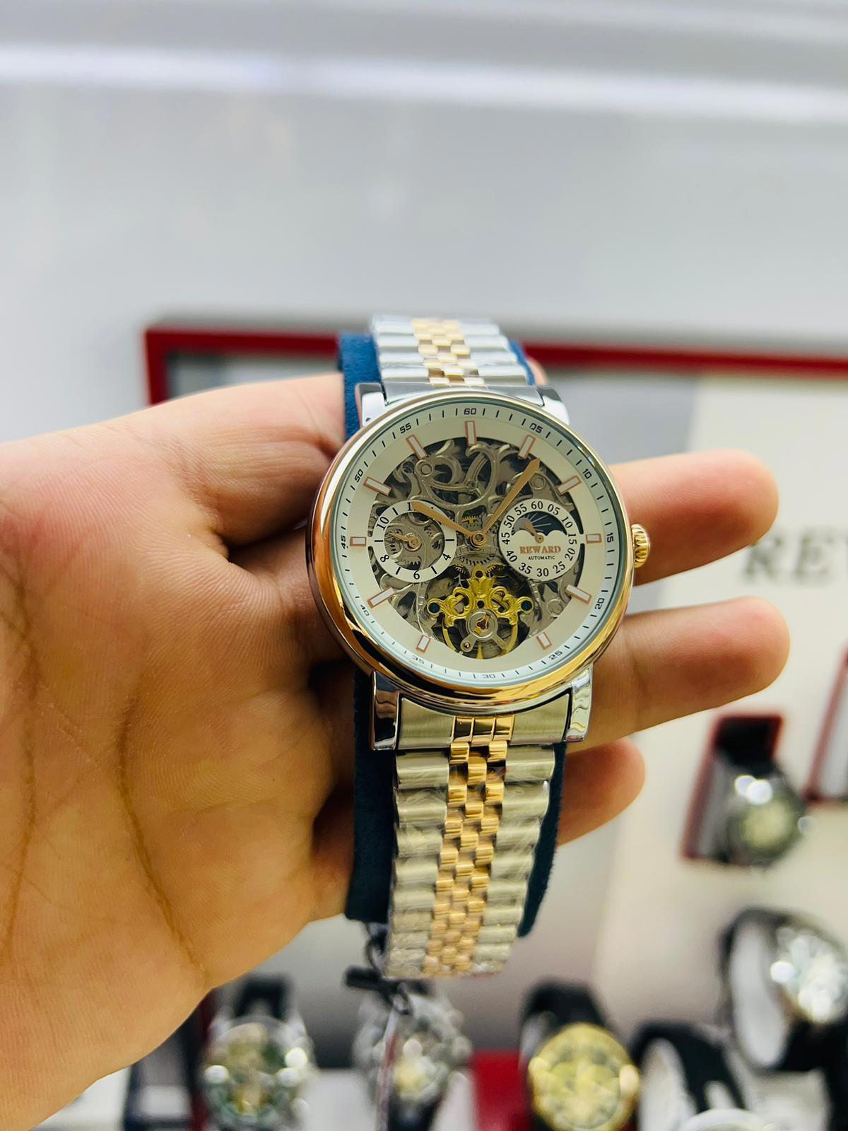 Reward DAS98741.C1 44 mm Gri-Sarı Metal Kordon Analog Erkek Kol Saati