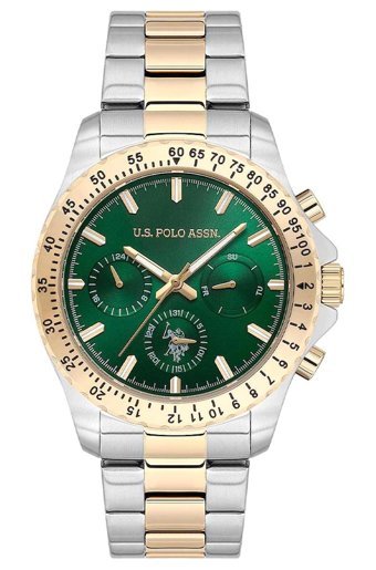 U.S. Polo Assn USPA1108-06 Takvimli 42 mm Gri-Rose Gold Çelik Kordon Analog Erkek Kol Saati