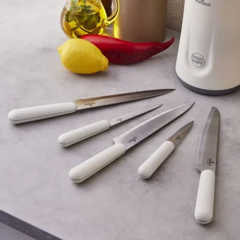 Karaca Right Soft Touch Knife 6 Parça Bıçak Seti Cream