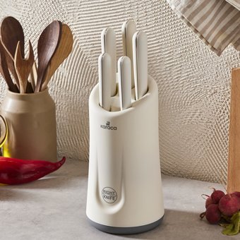 Karaca Right Soft Touch Knife 6 Parça Bıçak Seti Cream