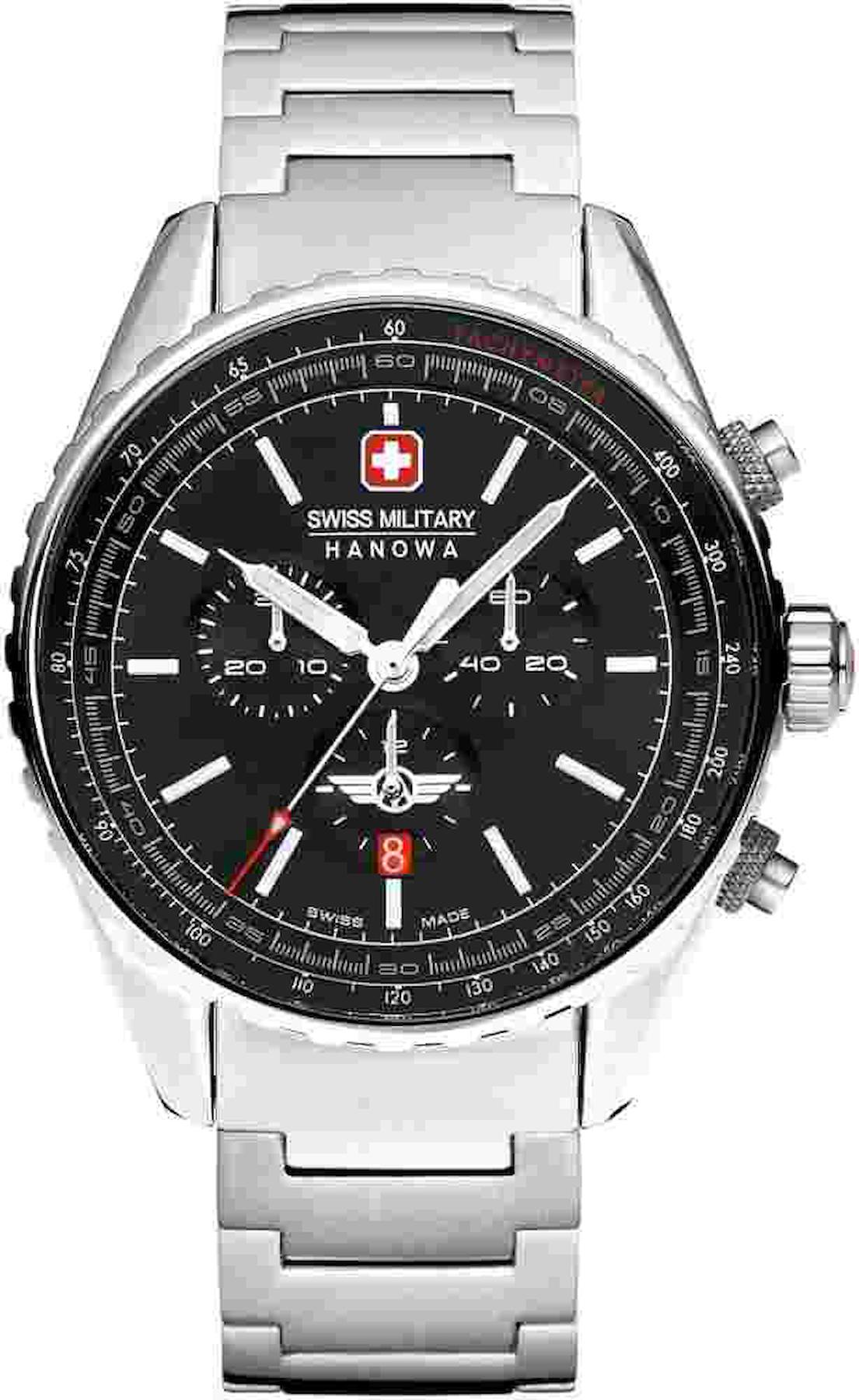 Swiss Military SMWGI0000303 Takvimli 44 mm Çelik Kordon Analog Kol Saati