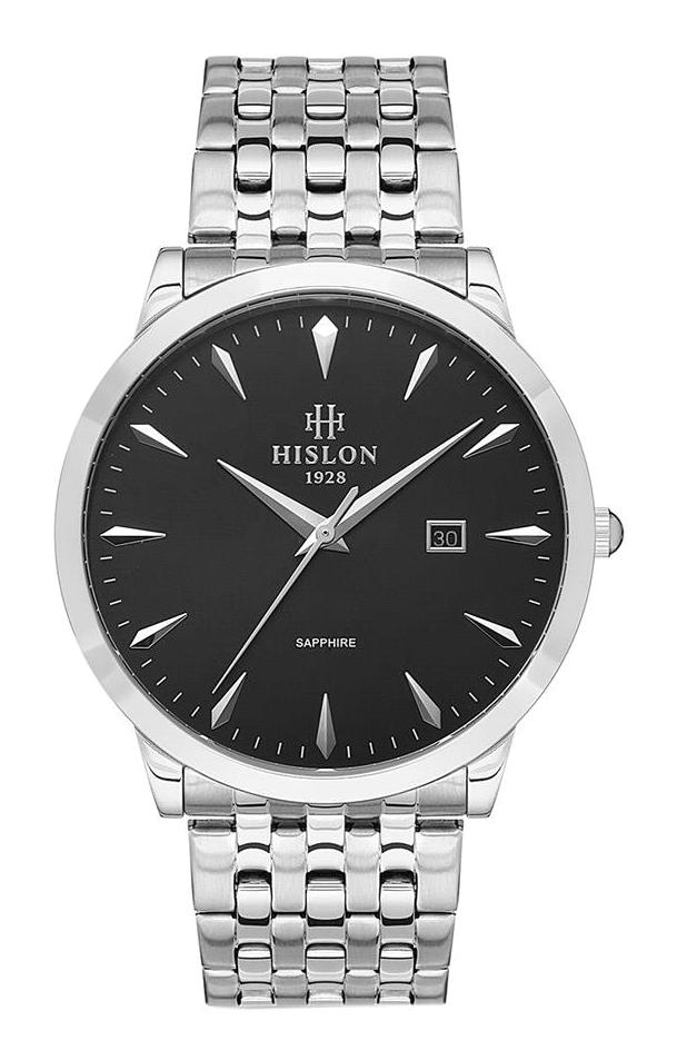 Hislon CL125S-04SS Takvimli 42 mm Çelik Kordon Analog Erkek Kol Saati