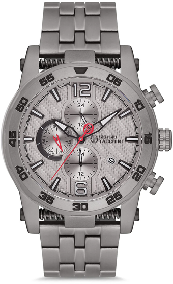 Sergio Tacchini ST.1.10143.4 Takvimli 44 mm Çelik Kordon Analog Kol Saati