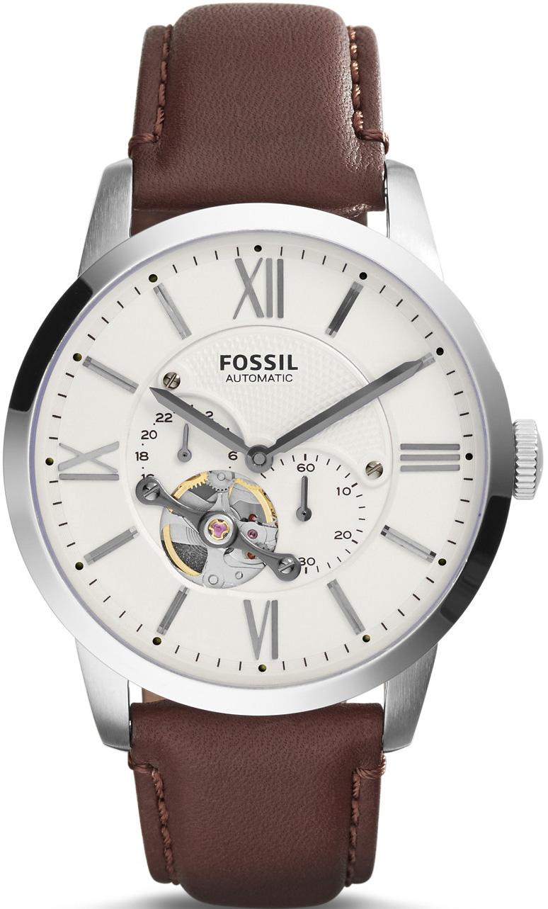 Fossil ME3064 44 mm Kahverengi Deri Kordon Analog Kol Saati