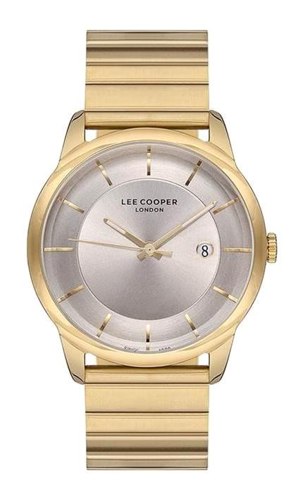 Lee Cooper LC07185.160 Takvimli Altın Çelik Kordon Analog Kol Saati