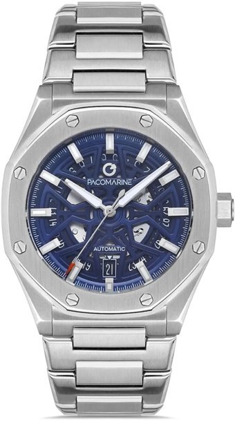 Pacomarine PM.20202.02 42 mm Çelik Kordon Analog Kol Saati