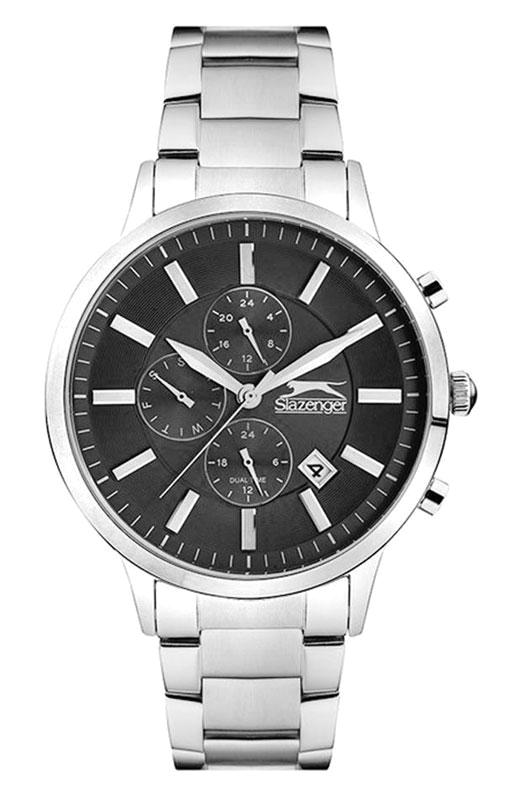 Slazenger SL.09.1800.2.05 Takvimli 44 mm Çelik Kordon Analog Erkek Kol Saati