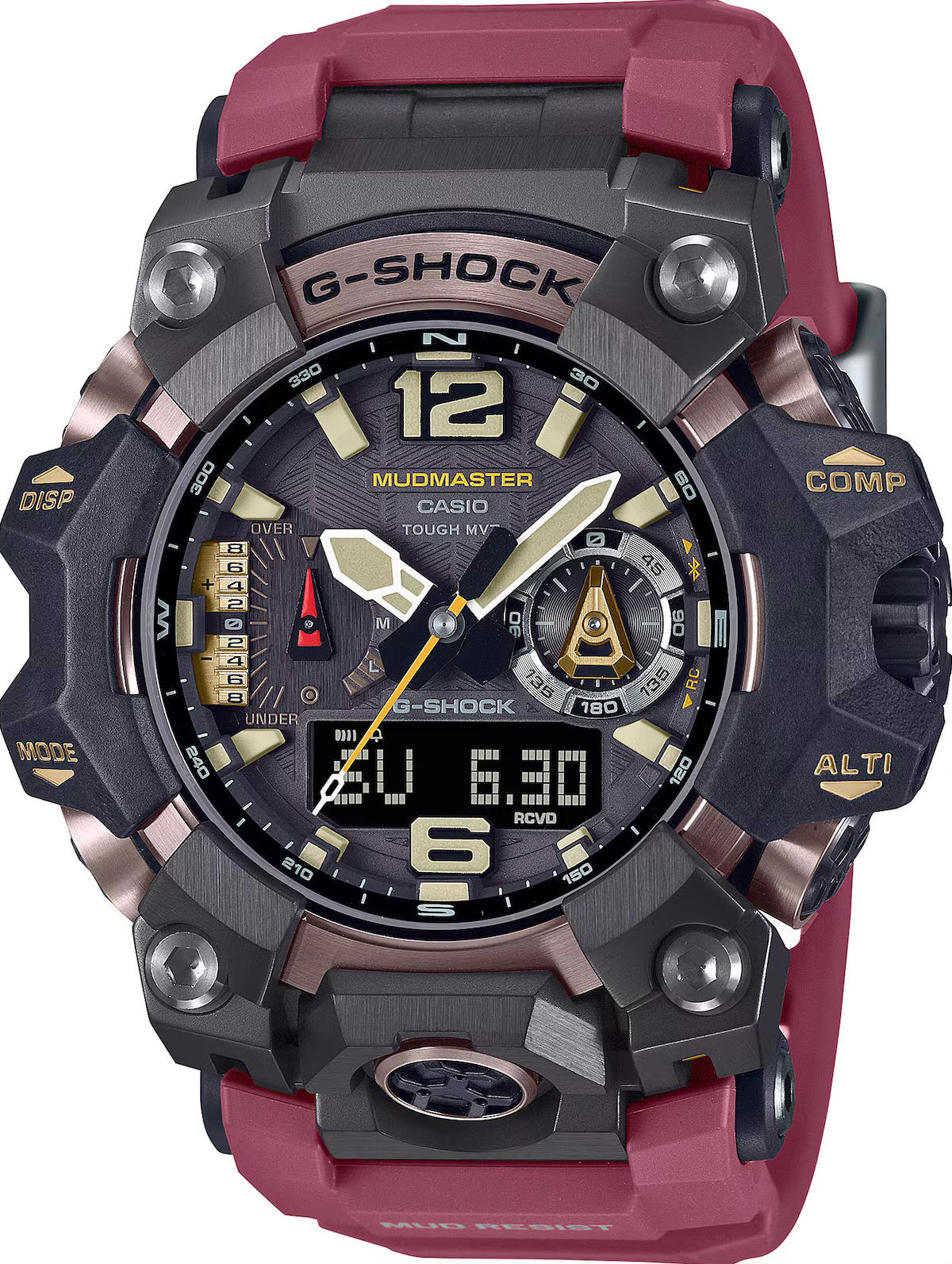 Casio GWG-B1000-1A4 Takvimli Mor Silikon Kordon Analog Kol Saati