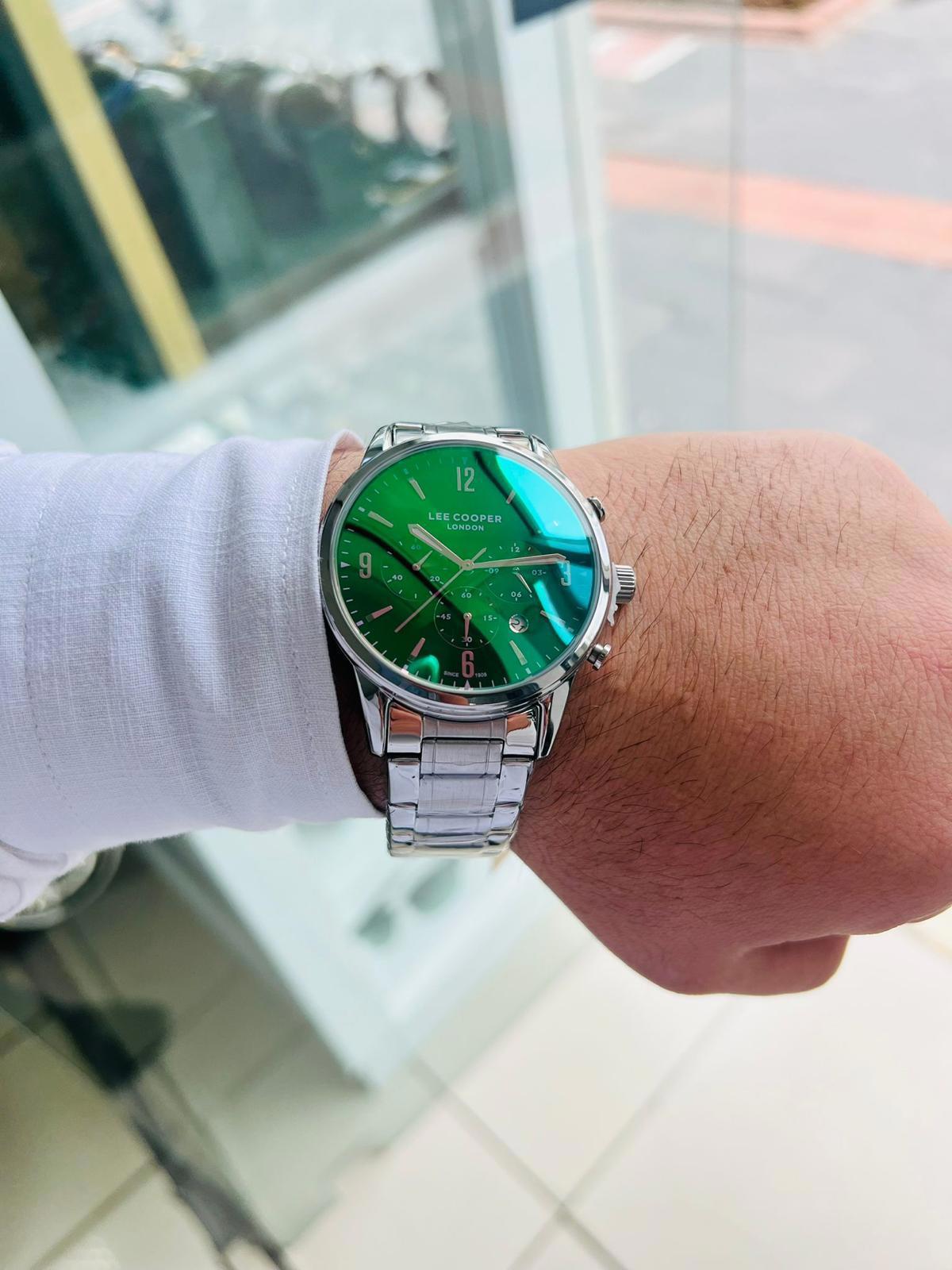 Lee Cooper LCH9875.2 Su Geçirmez Takvimli 44 mm Çelik Kordon Analog Erkek Kol Saati