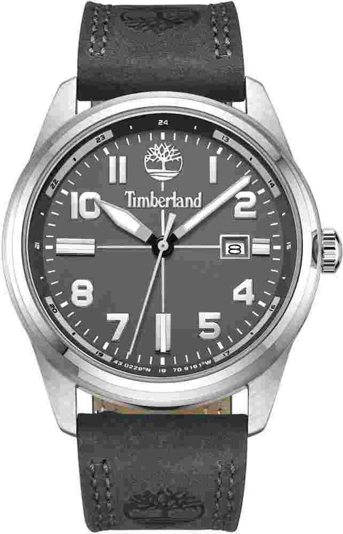 Timberland TDWGB2230704 Takvimli 44 mm Gri-Rose Gold Deri Kordon Analog Kol Saati