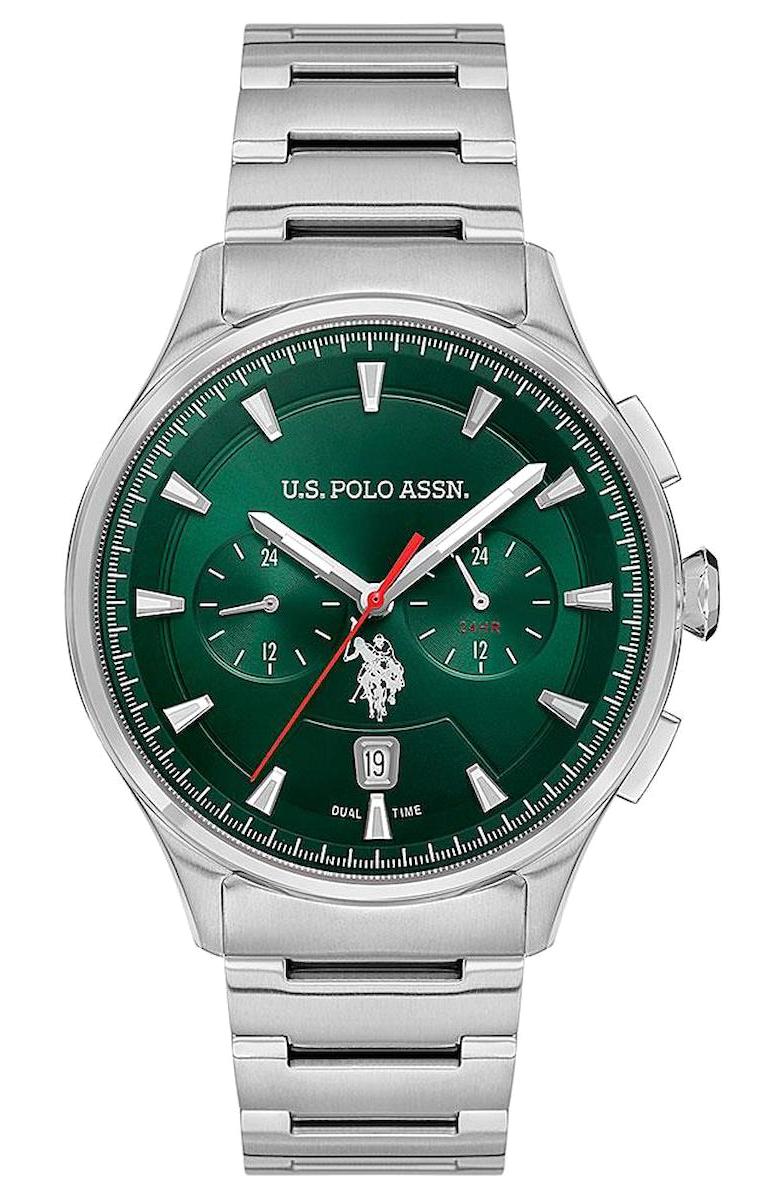 U.S. Polo Assn USPA1080-01 Takvimli 44 mm Çelik Kordon Analog Kol Saati