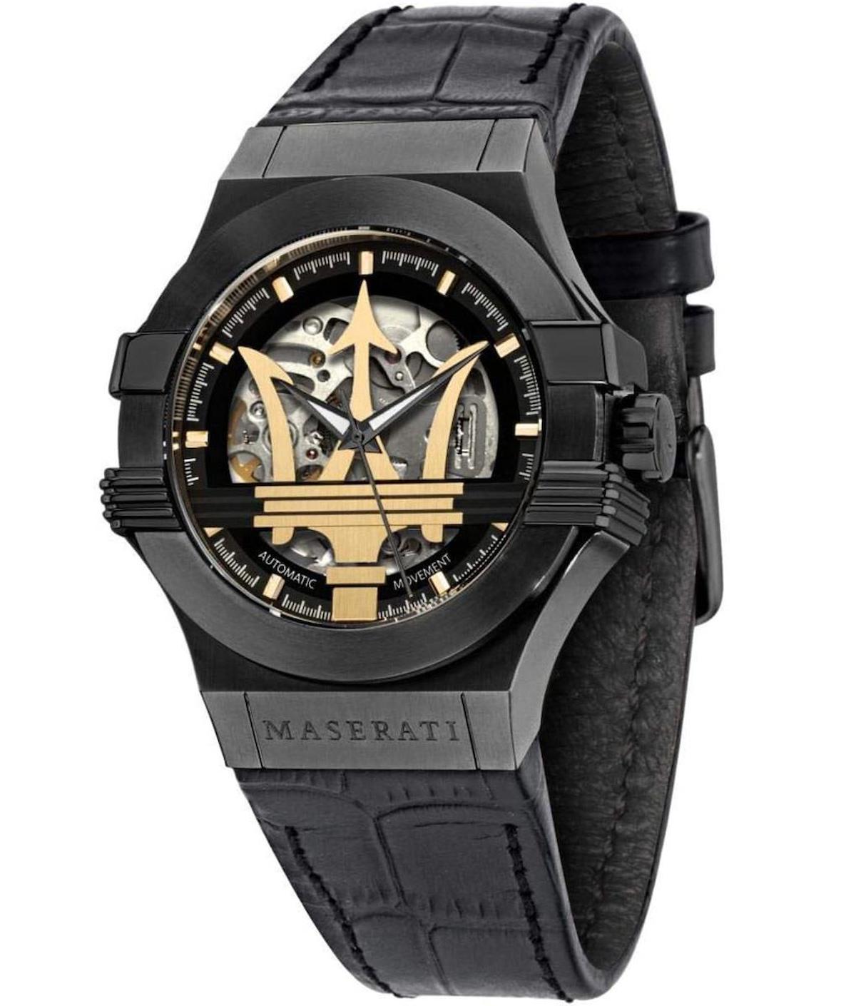 Maserati R8821108027 42 mm Siyah Deri Kordon Analog Erkek Kol Saati