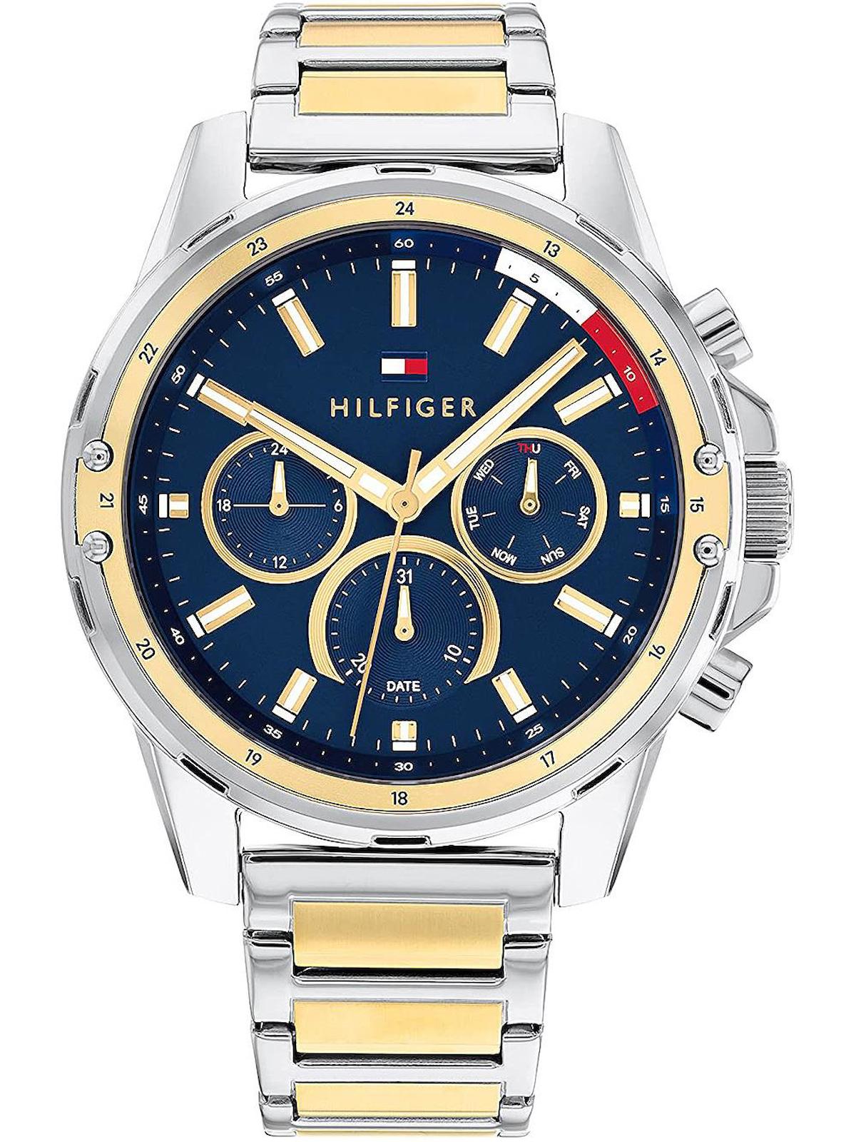 Tommy Hilfiger TH1791937 Takvimli 44 mm Altın-Çelik Kordon Analog Erkek Kol Saati