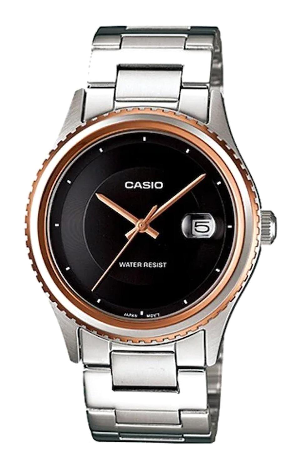 Casio MTP-1365D-1EDF Takvimli Çelik Kordon Analog Erkek Kol Saati