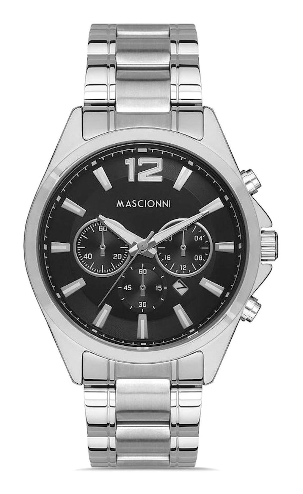 Mascionni M.1.2148.02 Takvimli 45 mm Metal Kordon Analog Erkek Kol Saati