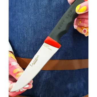 Lazbisa Soft Grip 6 Parça Mutfak Bıçak Seti Stant Et Ekmek Sebze Meyve Bıçak ( Abs Kaymaz Sap )