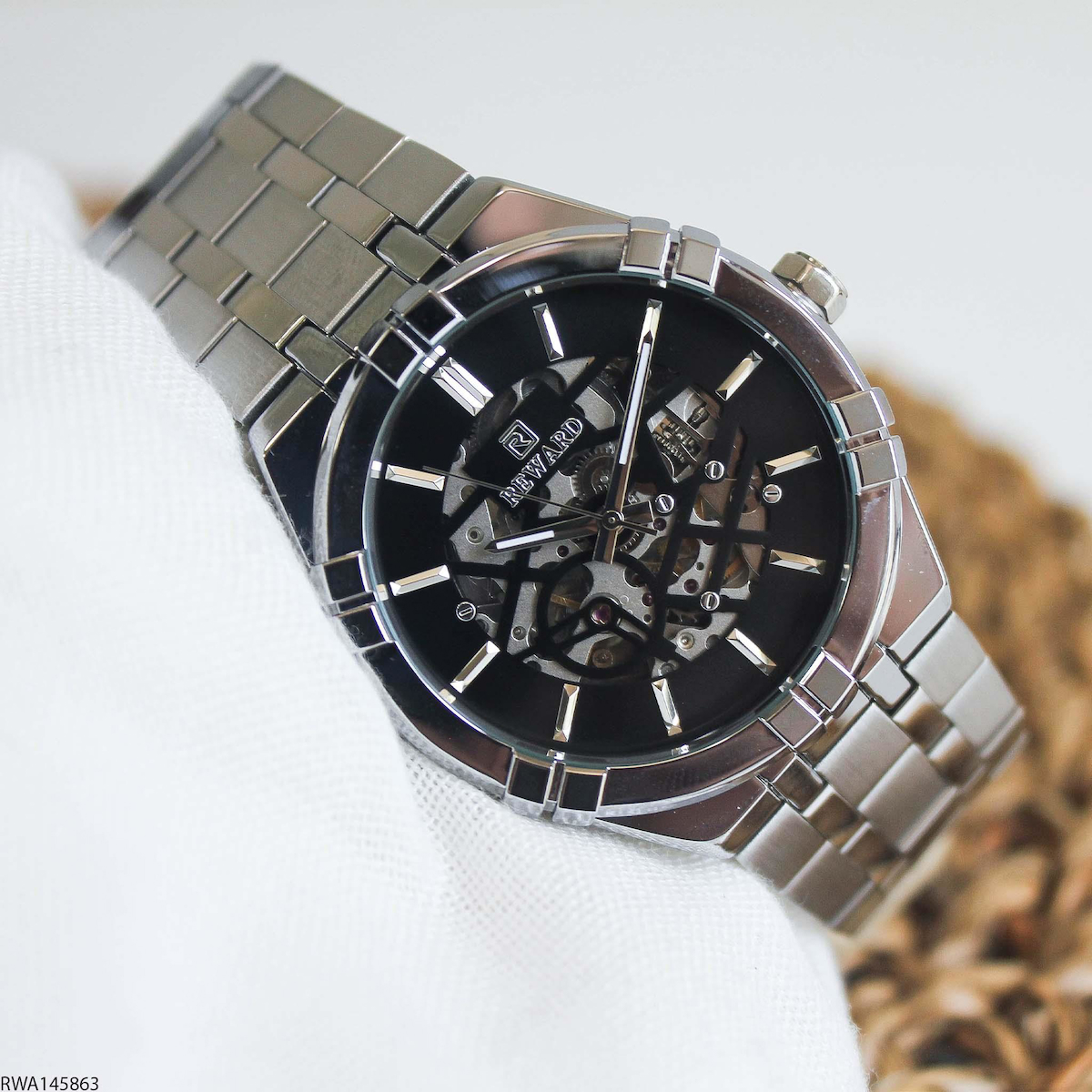 Reward RWA145863 42 mm Çelik Kordon Analog Erkek Kol Saati