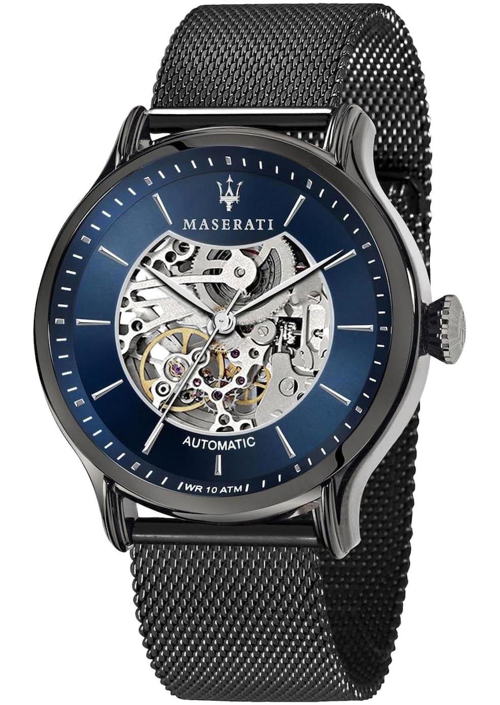 Maserati R8823118002 42 mm Füme Hasır Kordon Analog Erkek Kol Saati