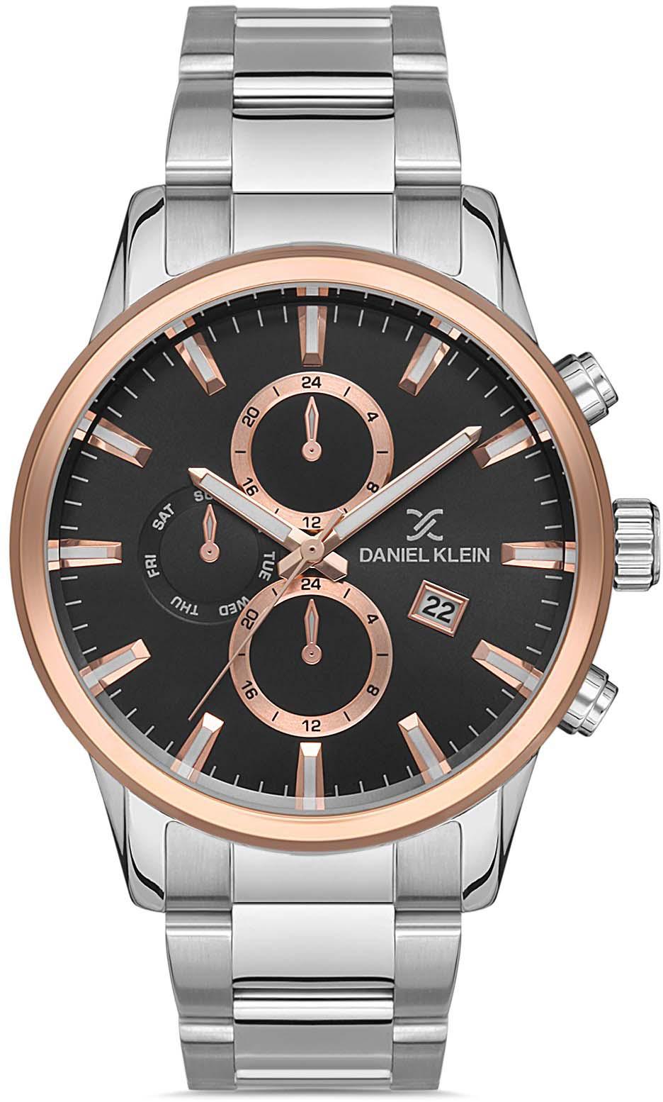 Daniel Klein DK.1.10126.6 Takvimli 45 mm Metal Kordon Analog Erkek Kol Saati